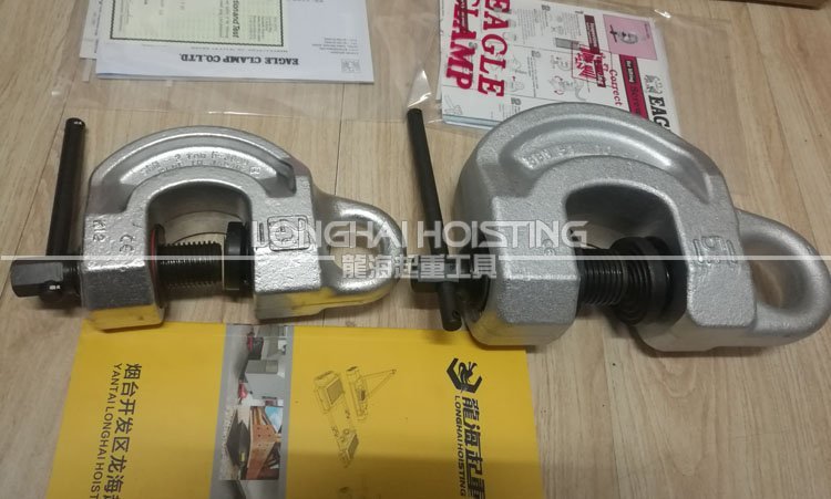 SBN鷹牌螺旋式鋼板吊鉗實物 SBN鷹牌螺旋式鋼板吊鉗實物