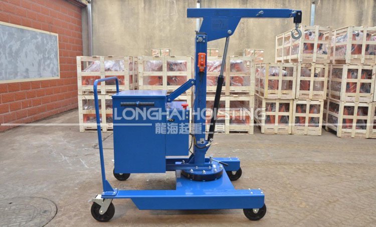 半電動旋轉液壓小吊車實物 半電動旋轉液壓小吊車實物