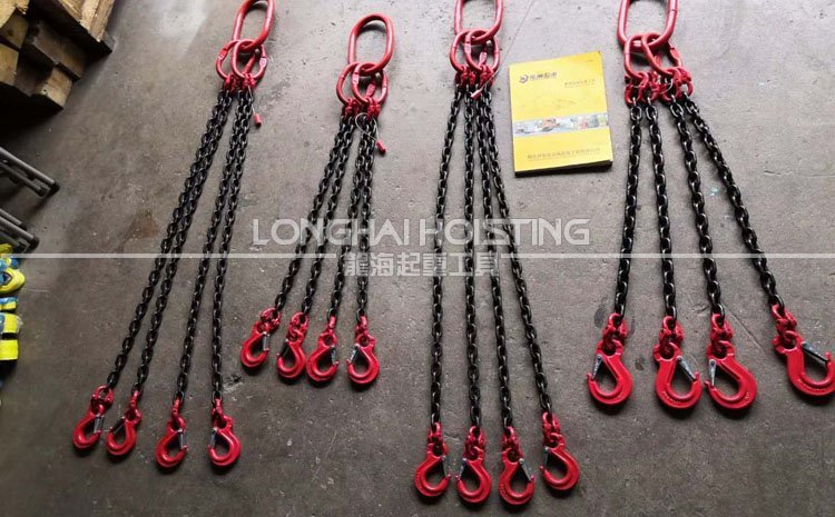 四腿鏈條成套索具實(shí)物