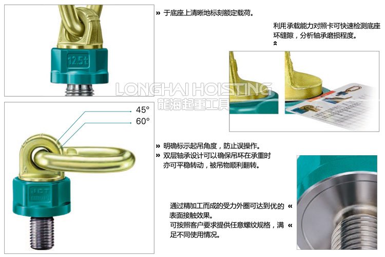 德國(guó)JDT旋轉(zhuǎn)吊環(huán)介紹 TP可旋轉(zhuǎn)吊點(diǎn)介紹